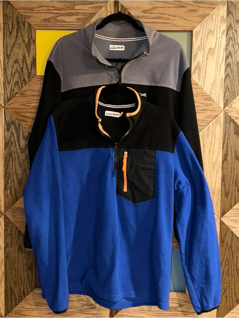 Le TIGRE 2 Tri-Flex Pullovers 1/4 Zip Fleece Color Block Retro 80’s Sweatshirt M